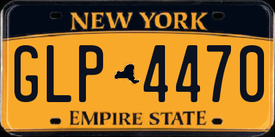 NY license plate GLP4470