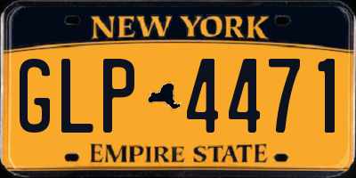 NY license plate GLP4471