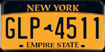NY license plate GLP4511