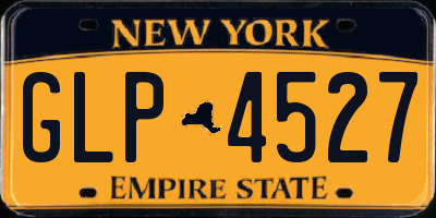 NY license plate GLP4527