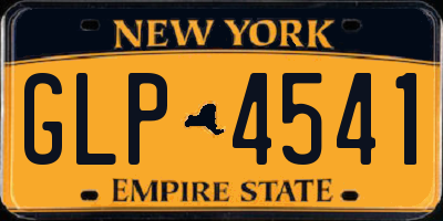 NY license plate GLP4541
