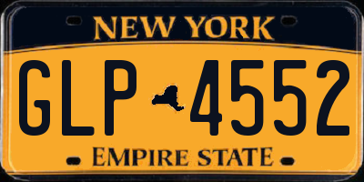 NY license plate GLP4552