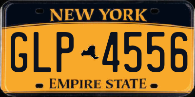 NY license plate GLP4556