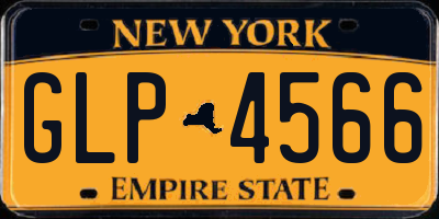 NY license plate GLP4566