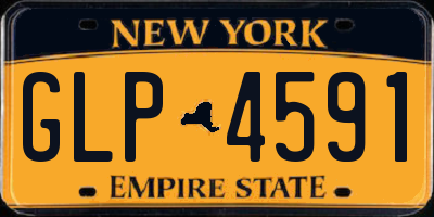 NY license plate GLP4591