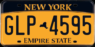 NY license plate GLP4595