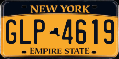 NY license plate GLP4619