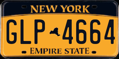 NY license plate GLP4664