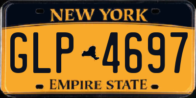 NY license plate GLP4697
