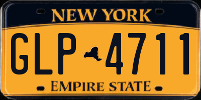 NY license plate GLP4711