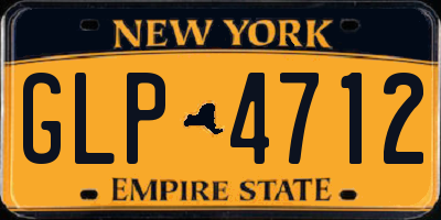 NY license plate GLP4712