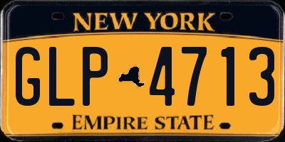 NY license plate GLP4713