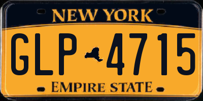 NY license plate GLP4715