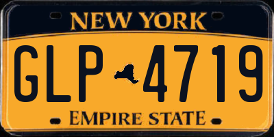 NY license plate GLP4719