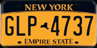 NY license plate GLP4737