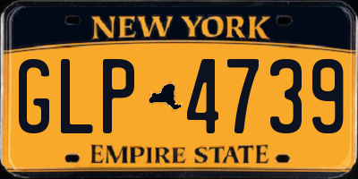 NY license plate GLP4739