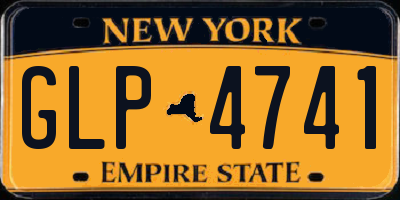 NY license plate GLP4741