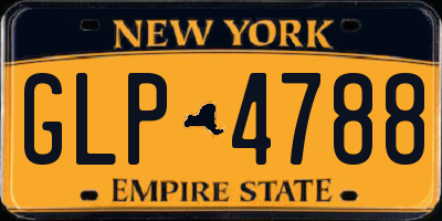 NY license plate GLP4788