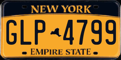 NY license plate GLP4799