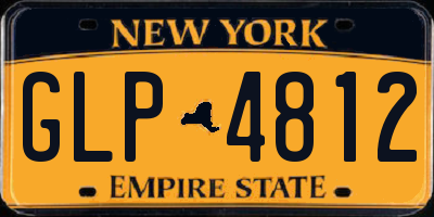 NY license plate GLP4812