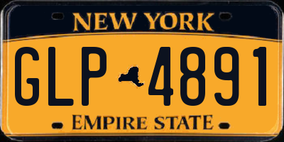 NY license plate GLP4891
