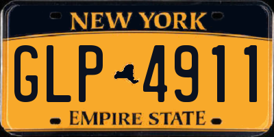 NY license plate GLP4911