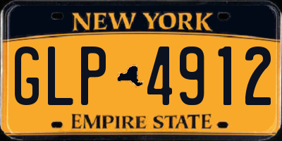 NY license plate GLP4912
