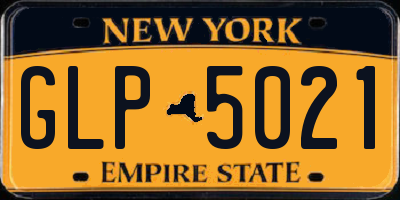 NY license plate GLP5021