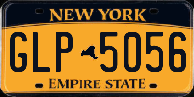 NY license plate GLP5056