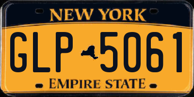 NY license plate GLP5061