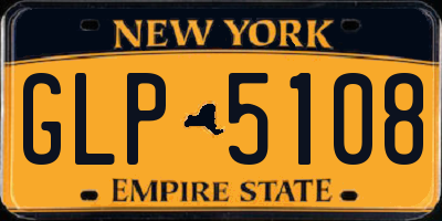 NY license plate GLP5108