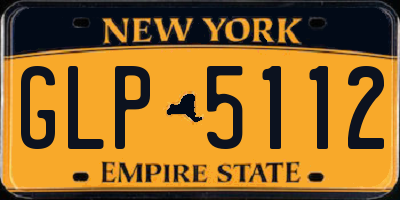 NY license plate GLP5112