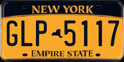 NY license plate GLP5117