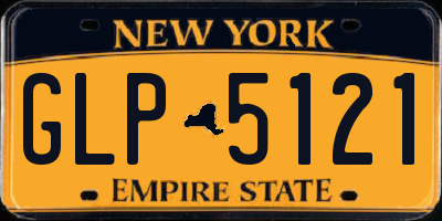 NY license plate GLP5121