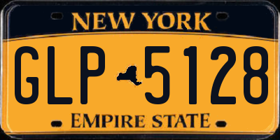 NY license plate GLP5128