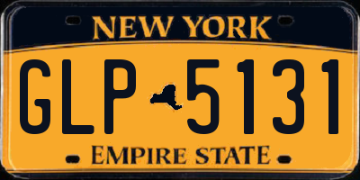 NY license plate GLP5131