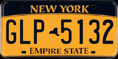 NY license plate GLP5132