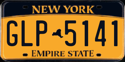 NY license plate GLP5141