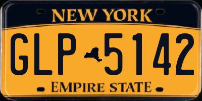 NY license plate GLP5142