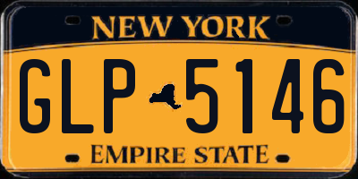 NY license plate GLP5146
