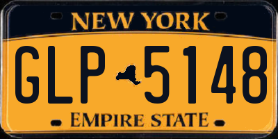 NY license plate GLP5148