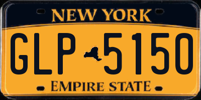 NY license plate GLP5150