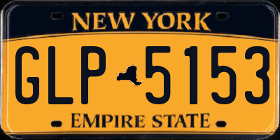 NY license plate GLP5153