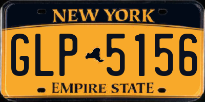 NY license plate GLP5156