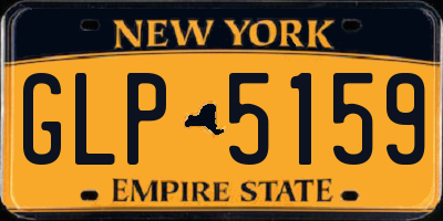 NY license plate GLP5159