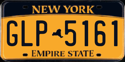 NY license plate GLP5161