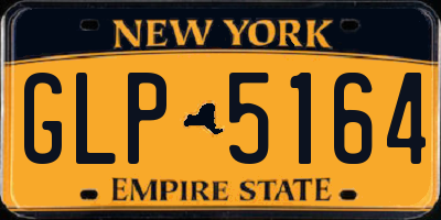 NY license plate GLP5164