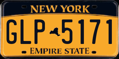 NY license plate GLP5171