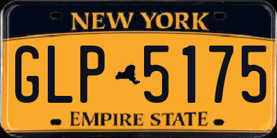 NY license plate GLP5175