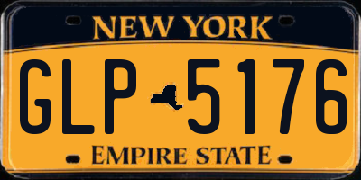 NY license plate GLP5176